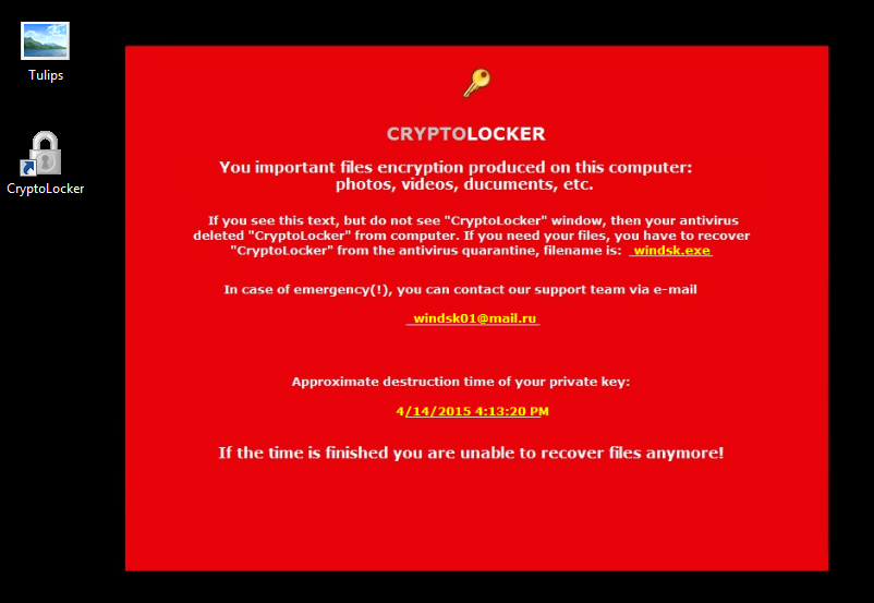 Another version of cryptolocker
