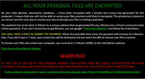Ransomware Screenshot Example Ransomware Screenshot Collection - 47 Screenshots Examples